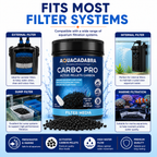 Aquacadabra Carbomax Pro Activated Carbon Aquarium Filter Media Marine Tropical