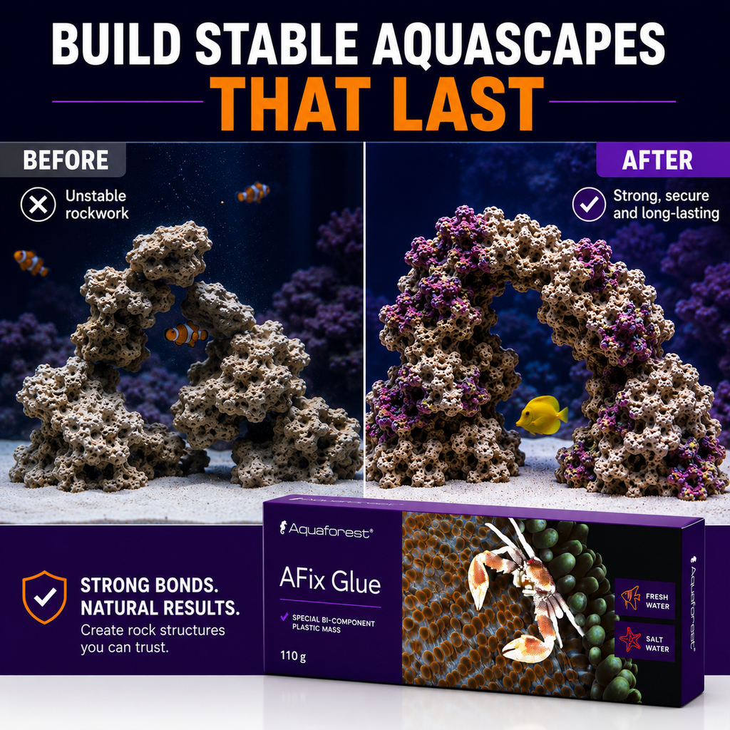 Aquaforest AFix Glue 110g Two-Part Epoxy Aquarium Rock Adhesive