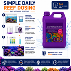 Aquaforest Component 3 in 1 Marine Reef Dosing Balling Solution Calcium Mg KH