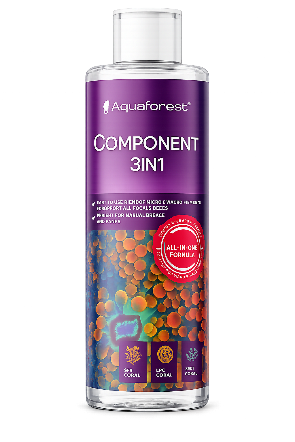 Aquaforest Component 3 in 1 Marine Reef Dosing Balling Solution Calcium Mg KH