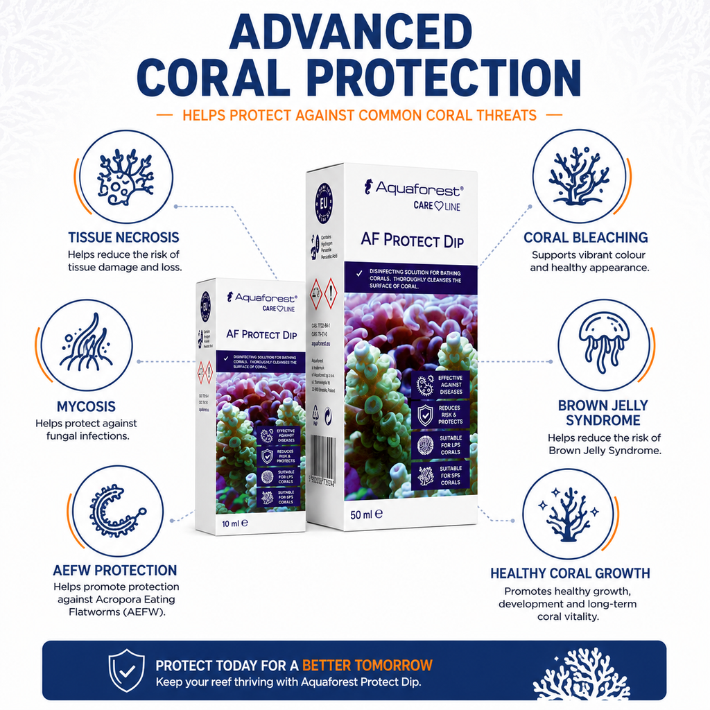 Aquaforest Protect Dip Marine Aquarium Coral Pest & Disease Treatment 10ml 50ml