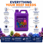 Aquaforest Component 3 in 1 Marine Reef Dosing Balling Solution Calcium Mg KH