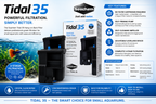 Seachem Tidal Hang-On Aquarium Fish Tank Filter 35