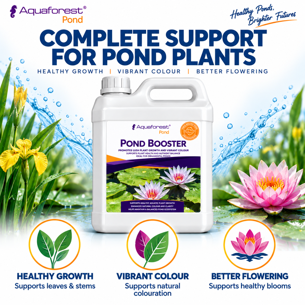 Aquaforest Pond Booster 1000ml – Mineral Fertiliser for Pond Plants