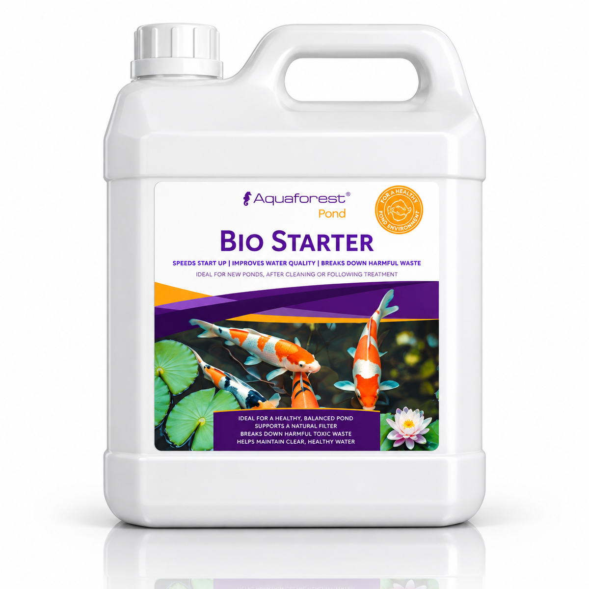 Aquaforest Pond Treatments – Bacteria, Water Clarifier & Sludge Remover 1L