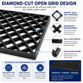 Marine-Grade Diamond Cut Egg Crate Filter Grid 27"x16"
