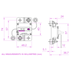 Exotronic 80A Surface Mount Waterproof DC Circuit Breaker - 10 Pack
