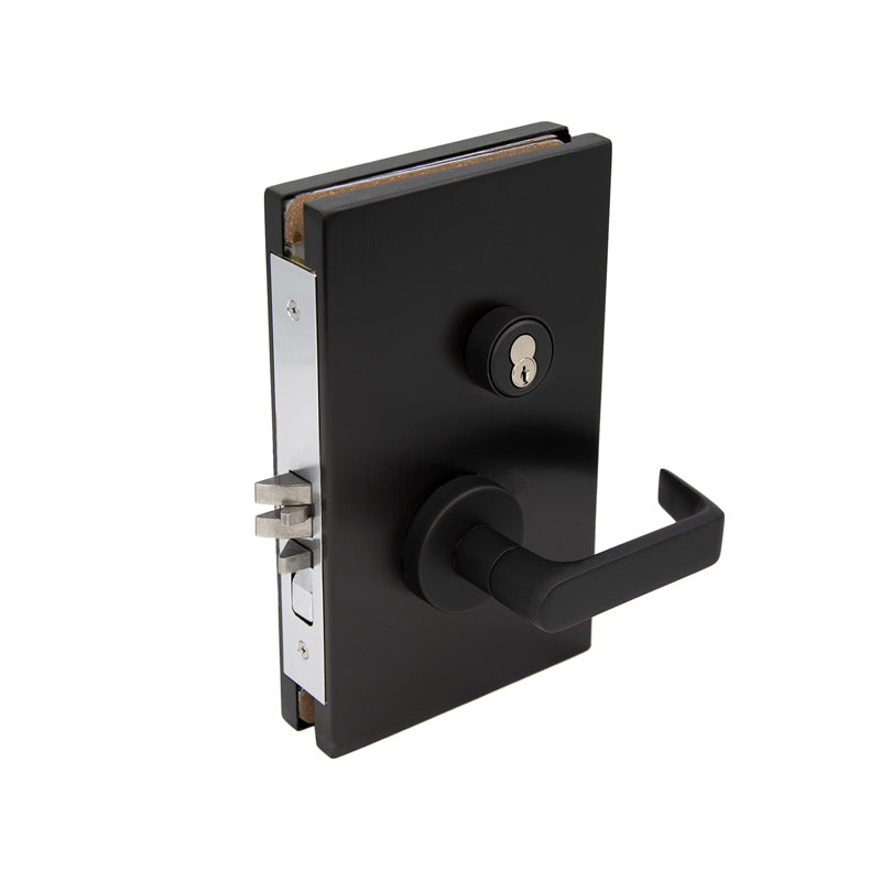 FHC 6" X 10" RH Center Lock Office Function - Matte Black - CL6100RHMB