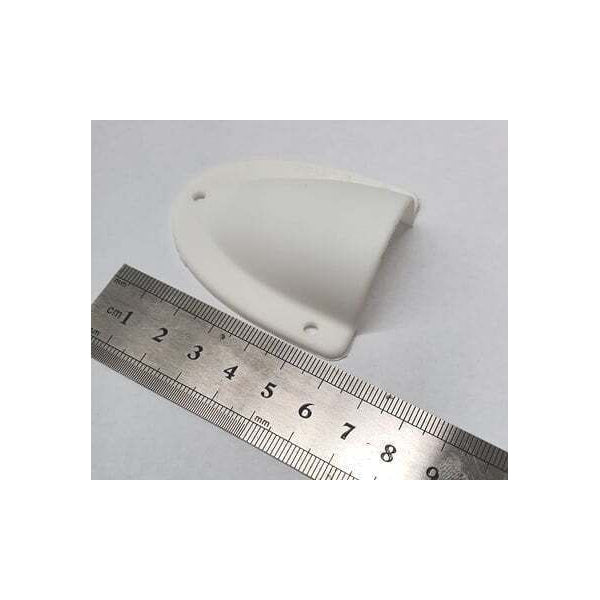 Medium White Clamshell Cable Entry Cover