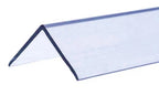 1m & 2.44m Length – Clear PVC Corner Angle Trim Transparent Plastic 90° Edge Protector