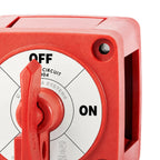 Blue Sea 300A Red Mini m-Series On/Off Battery Switch w/ Lockable Key