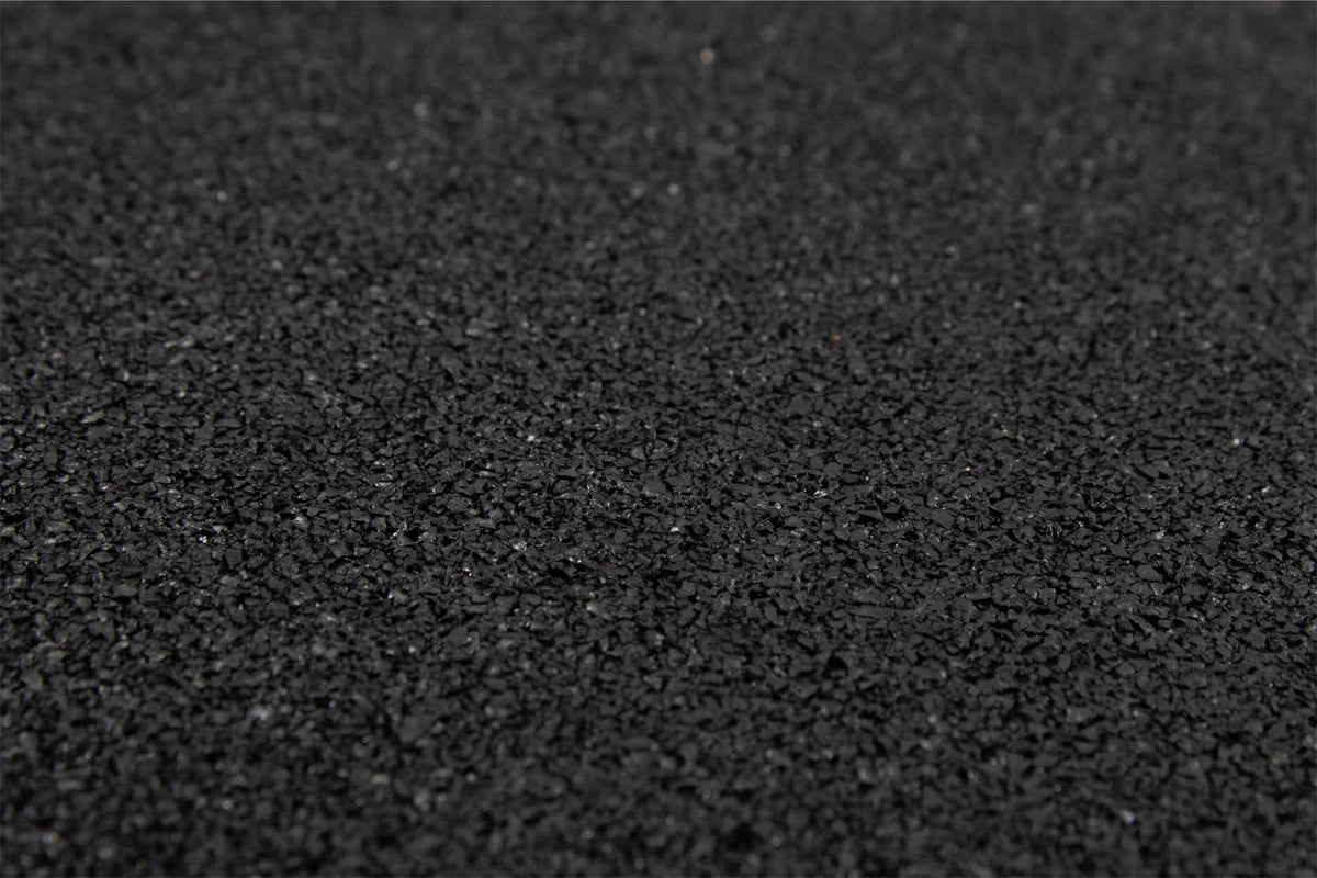 Black SBR Interlocking Rubber Gym Flooring with Connectors (1m x 1m) (30mm)