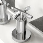 Cylin 3 Tap Hole Basin Mixer Tap With Pop Up Waste - Chrome