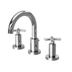 Cylin 3 Tap Hole Basin Mixer Tap With Pop Up Waste - Chrome