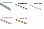 T Bar Door Threshold Aluminium Trim 13 MM 18 MM 26 MM x 1 M Length