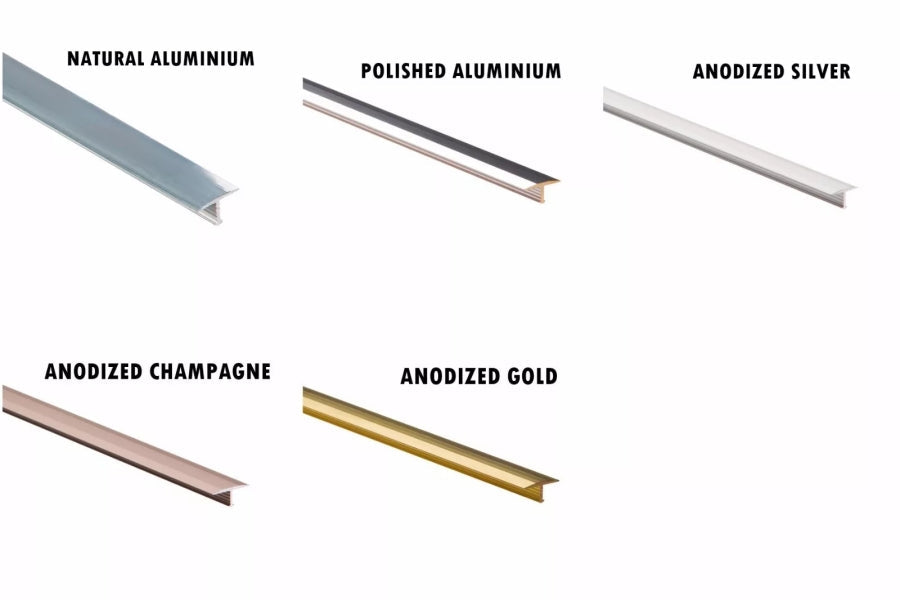 T Bar Door Threshold Aluminium Trim 13 MM 18 MM 26 MM x 1 M Length
