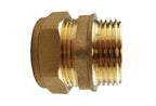 Brass Compression Straight 15mm - 1/2"BSPM