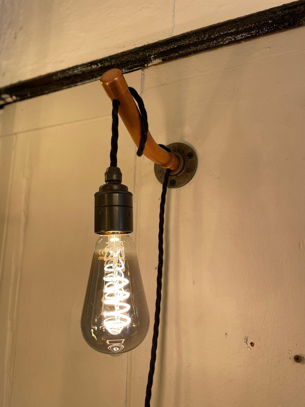Copper Wall Light | Rustic Industrial Wall Lighting for Hallway & Living Room UK