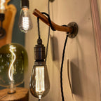 Copper Wall Light | Rustic Industrial Wall Lighting for Hallway & Living Room UK
