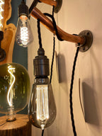 Copper Wall Light | Rustic Industrial Wall Lighting for Hallway & Living Room UK