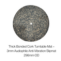 TSEC Audio Turntable Cork Rubber Mat – 3mm Premium Anti-Vibration Vinyl Slipmat