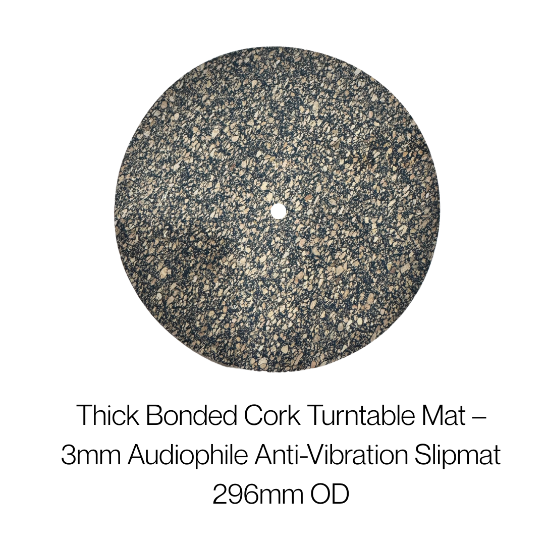 TSEC Audio Turntable Cork Rubber Mat – 3mm Premium Anti-Vibration Vinyl Slipmat