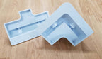 Exotronic White Solar Panel ABS Plastic Corner plus Mid Brackets