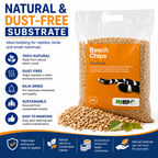 ProRep Beech Chips Fine 25L Natural Reptile Substrate 3-6mm Bedding