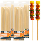 Bamboo Skewers 30cm BBQ Kebab Fondue Grill Wooden Sticks | 200 Pack