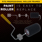 4" x 1/4" Textured Bed Liner Roller Covers (Pack of 3), For Roll-On Custom Coat Truck Bedliner Coating Application