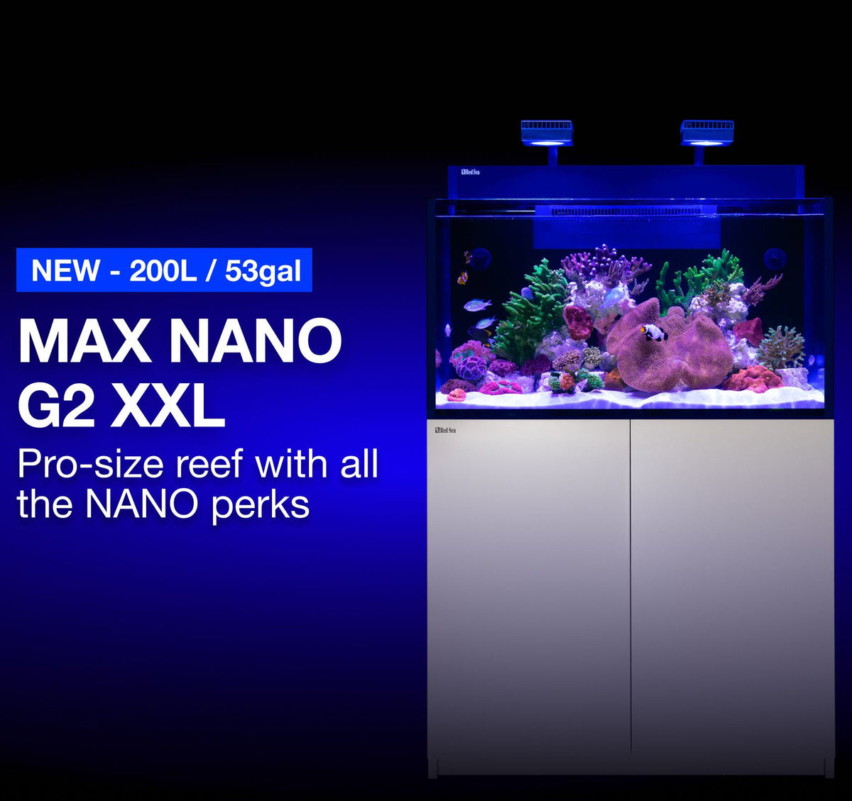 Red Sea Max Nano G2 XXL 200L Aquarium & Cabinet