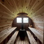 10 Person + Changing Room Cedar Barrel Sauna | 7′ x 12′