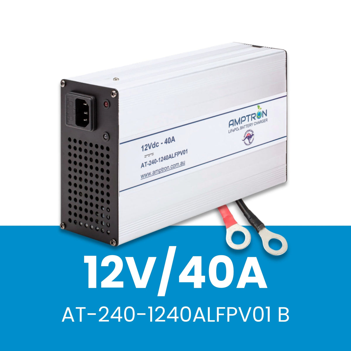 Amptron 12V 40A AC-DC Lithium LiFePO4 Battery Charger
