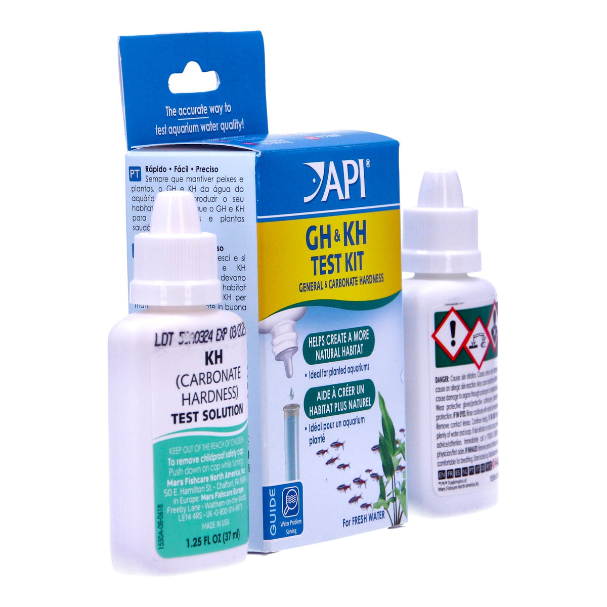 API GH & KH Hardness Test Kit for Freshwater & Tap Water