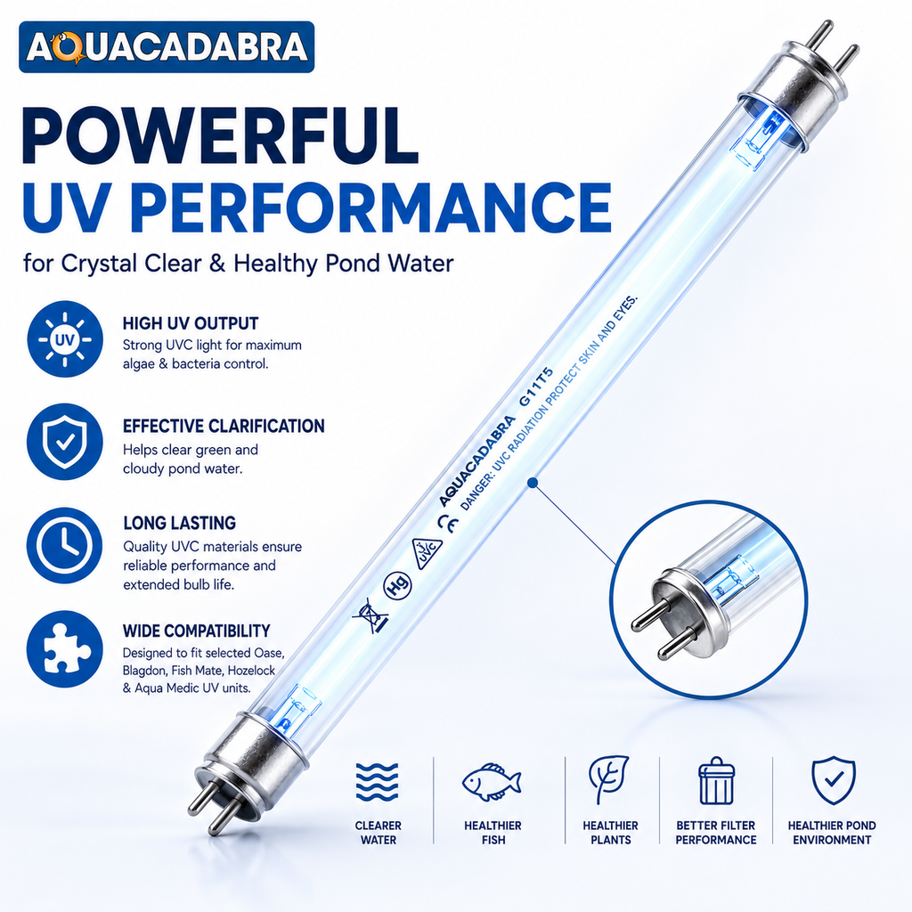 Aquacadabra T5 UV Bulb 4W-18W Double Ended Pond Filter Replacement Tube