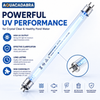 Aquacadabra T5 UV Bulb 4W-18W Double Ended Pond Filter Replacement Tube