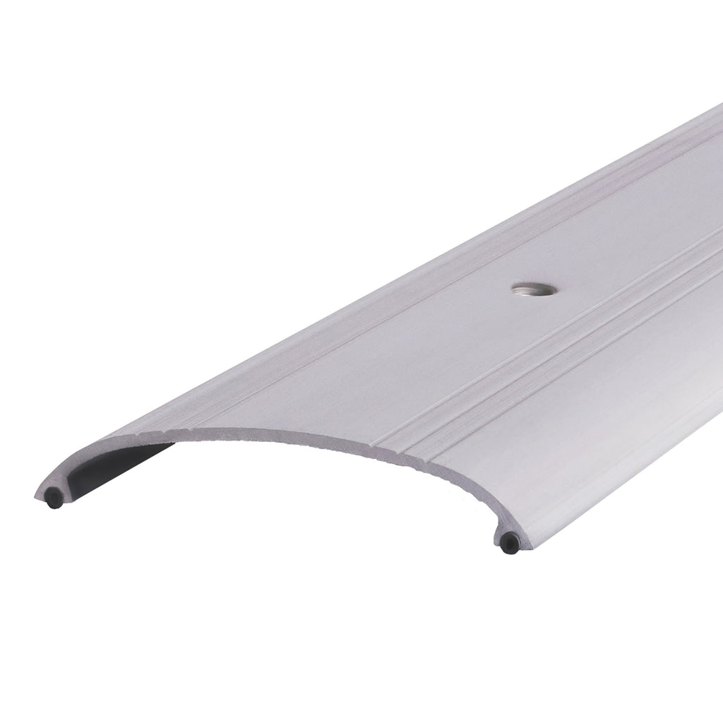 3-1/2 in. x 5/8 in. x 36 in. Silver Aluminum Commercial Dome Top Low-Profile Threshold