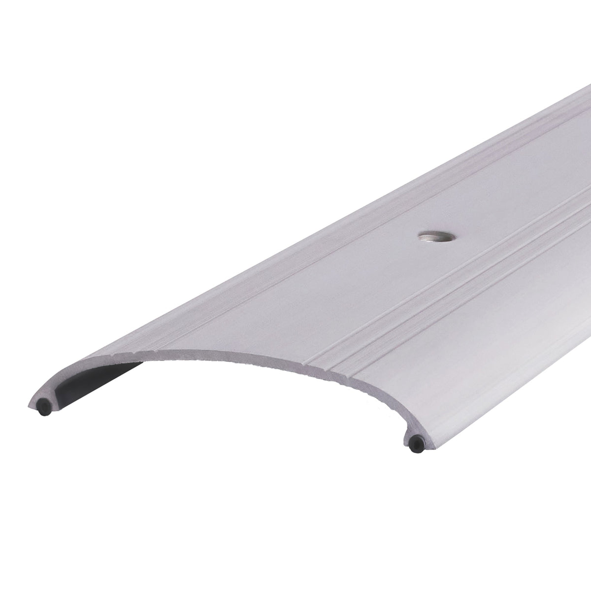 3-1/2 in. x 5/8 in. x 36 in. Silver Aluminum Commercial Dome Top Low-Profile Threshold
