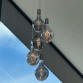 5 Light Cluster Evo Pendant Chandelier | Stairwell & High Ceiling Lighting UK