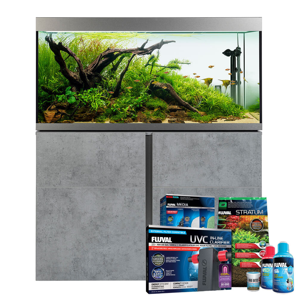 Fluval Siena 272 Aquarium & Cabinet Plus Bundle