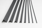 1m & 2.48m Length – Dark Grey PVC Corner Angle Trim 90° Plastic Equal & Unequal Edge Protector