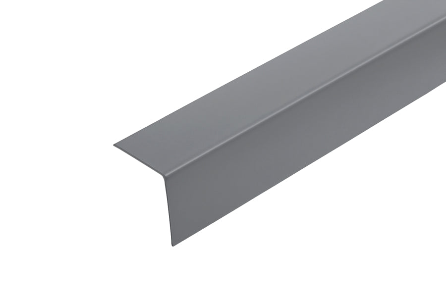 1m & 2.48m Length – Dark Grey PVC Corner Angle Trim 90° Plastic Equal & Unequal Edge Protector