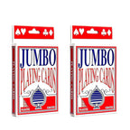 2PK Jumbo Playing Cards Large Big Deck Card Game Plastic Coated Poker Plating Cards