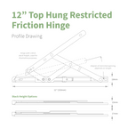 Securistyle Restricted Window Friction Hinge (Top Hung)