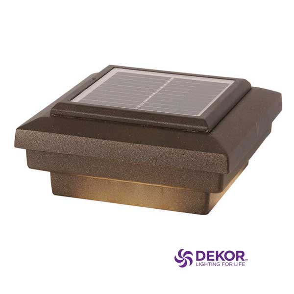 Dekor Savvy Solar Post Cap Lights