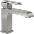 Open Box - Delta 567LF-SSLPU Ara Single Hole Bathroom Faucet with Optional Base Plate - Includes  - Less Drain Assembly