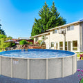 12' x 52" Round Delta Dream Salt-Friendly Above Ground Pool W/ Aluminum Wall