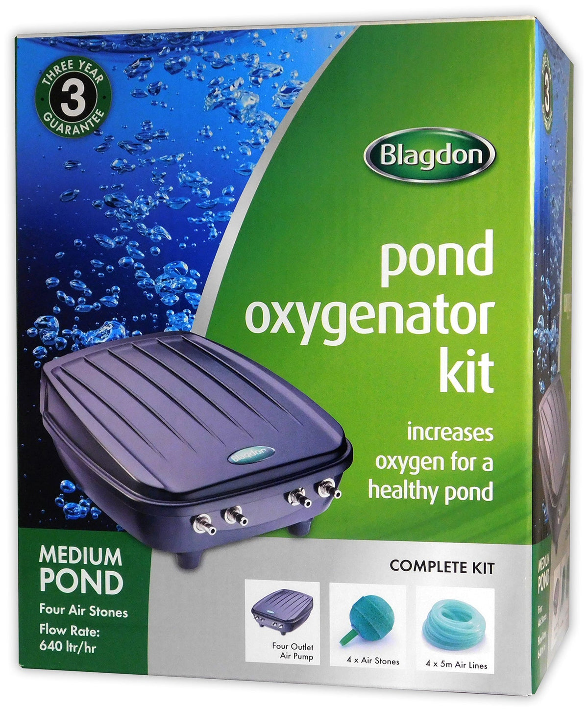 Blagdon Medium Pond Oxygenator Kit - 4000L, Anti-Freeze Air Pump