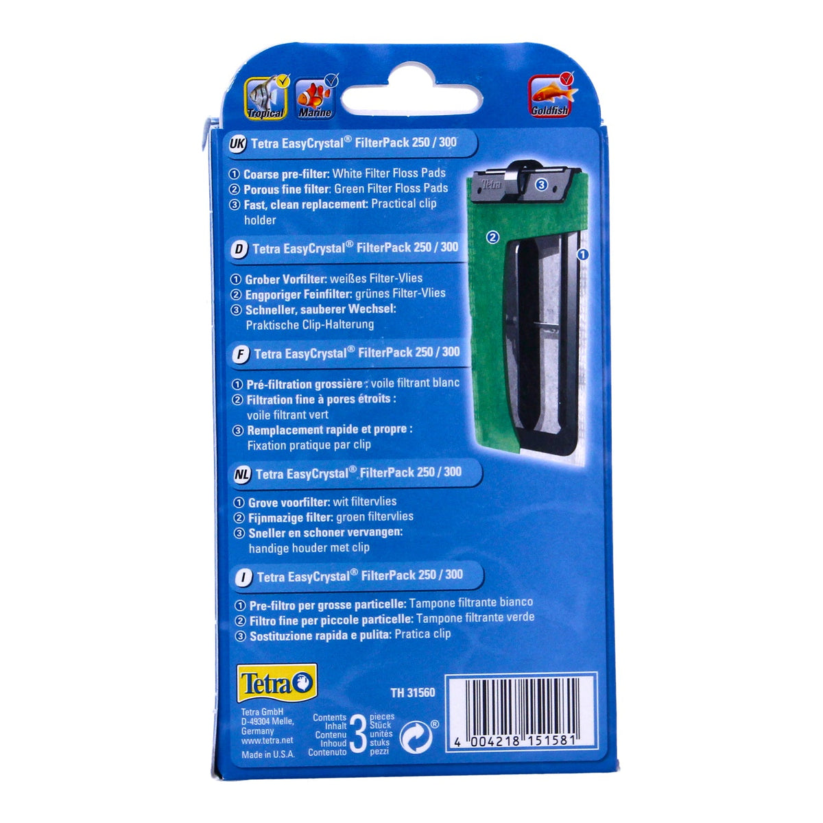 TetraTec EasyCrystal 250/300 Filter Media