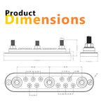 Exotronic 300A Black 3x M10 Stud & 10x Screw Busbar with Cover